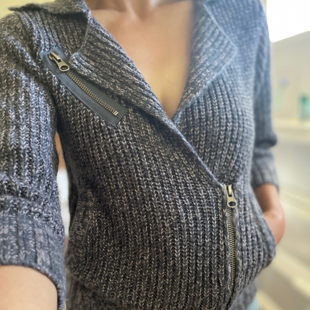 Frenchi asymmetrical cardigan